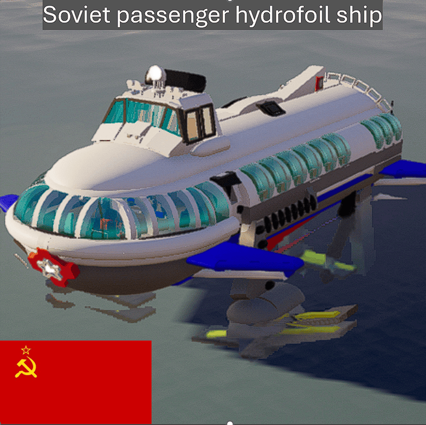 Soviet hydrofoil passenger carrier