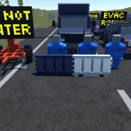 CEMA BLUE WHITE BARRIER