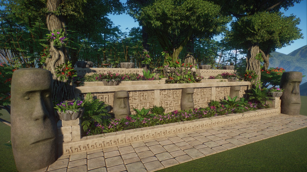 Tropical Waterfall Wall