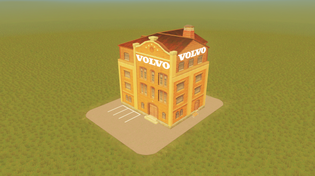 Volvo factory growable vanilla building