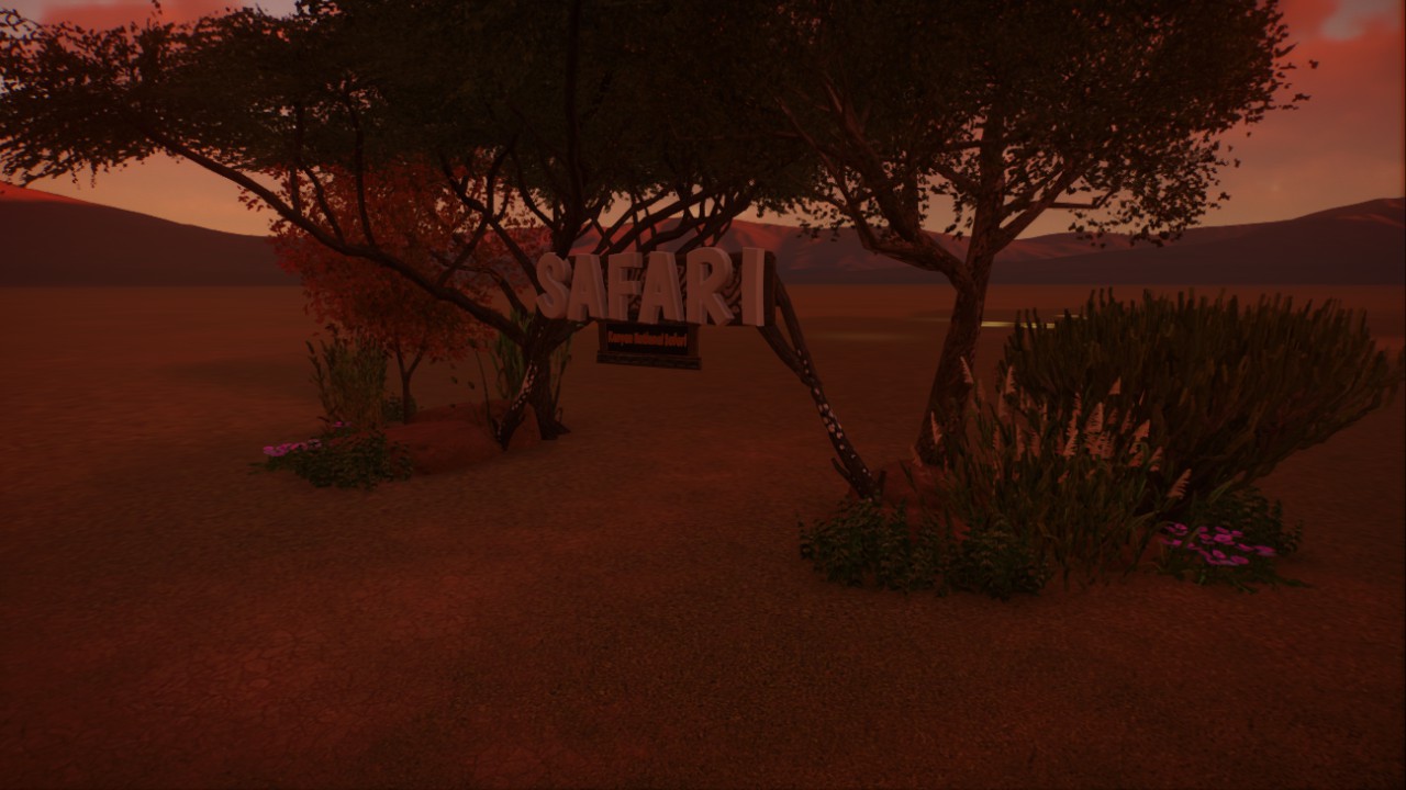 Safari Zoo Entrance Sign
