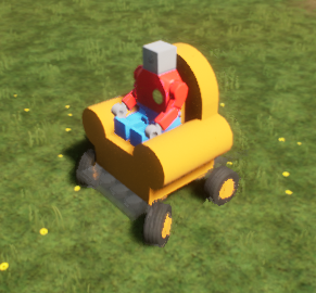 Sofa with wheels