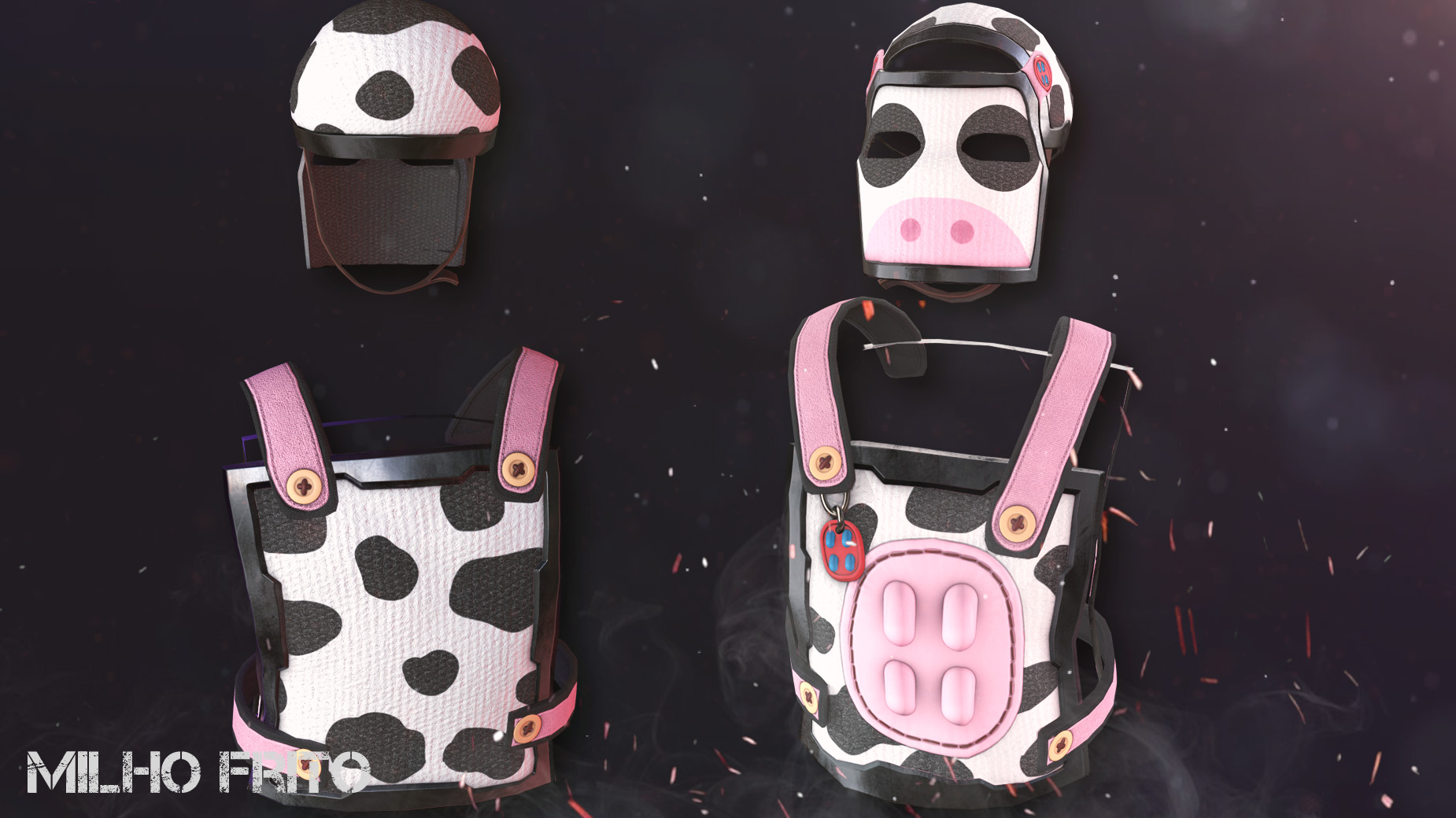Cow Moo Flage Facemask