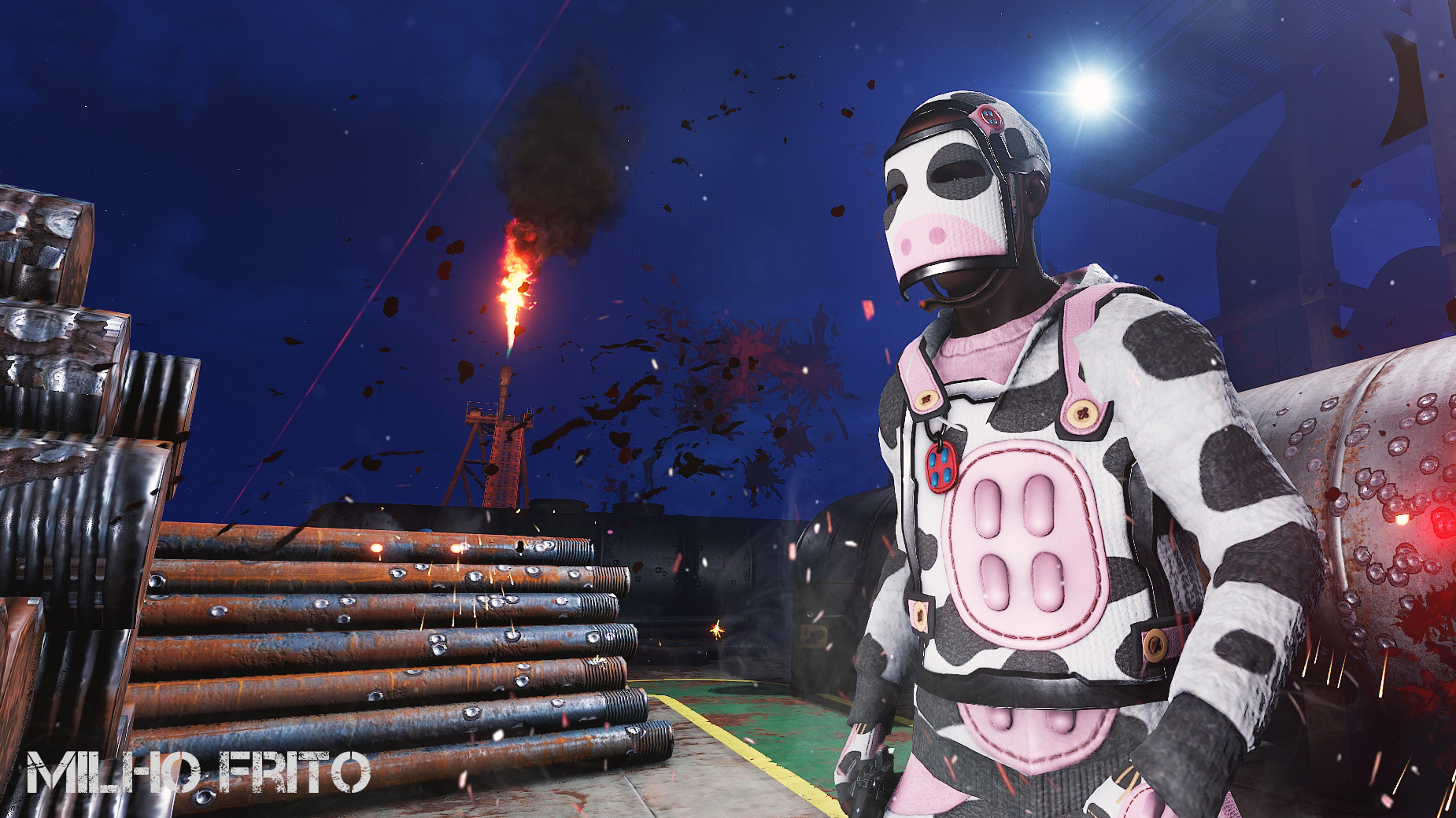 Cow Moo Flage Facemask