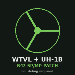 WTVL + UH-1B Helicopter [B42 SP/MP Patch]