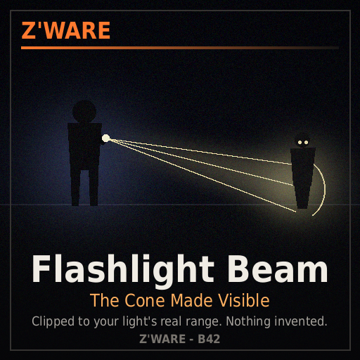 Z'Ware Flashlight Beam: The Cone Made Visible [B42]