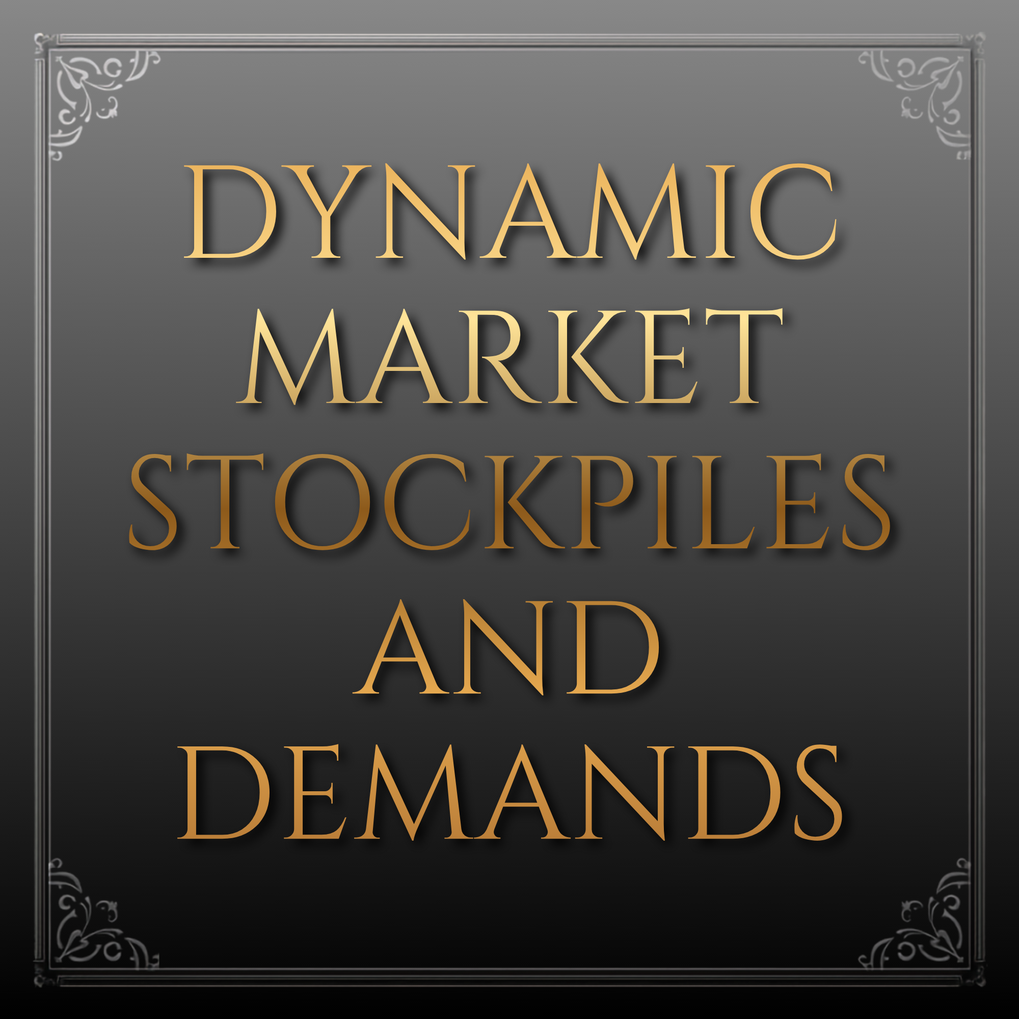 Dynamic Market Stockpiles and Demands