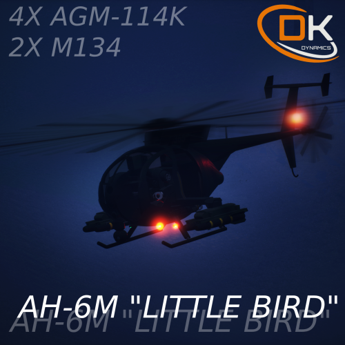 AH-6M "LITTLE BIRD" 4x HELLFIRE 2x M134 preview