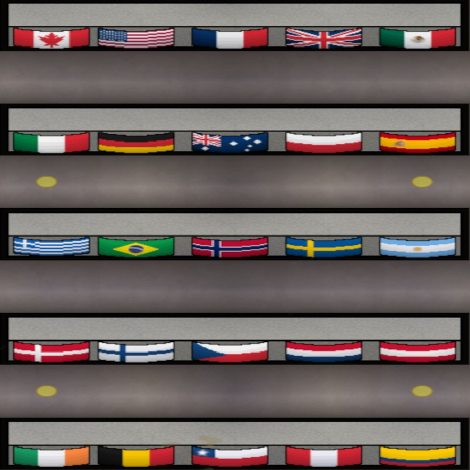 National Flags (Wall)