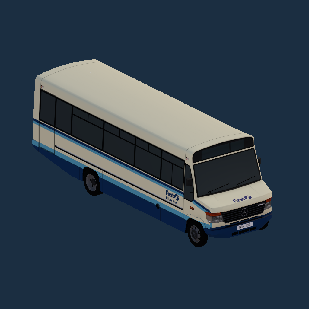 Mercedes-Benz O814D Plaxton Beaver 2 8.5m First Eastern Counties Bluebus Branded