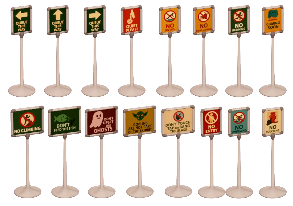 Museum Standing Signs