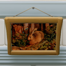 Forest Rabbit Wooden Frame