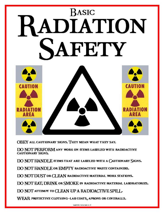 Radiation safety PSA poster