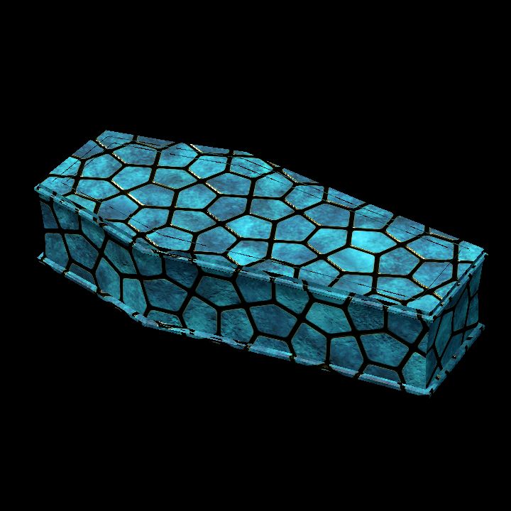 Coffin, Cristalyn Gilded Blue