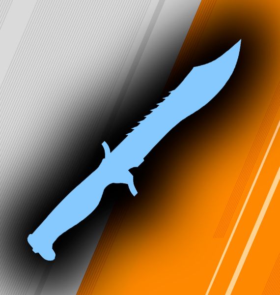 Icon Knife Bowie Light Blue | CS 2