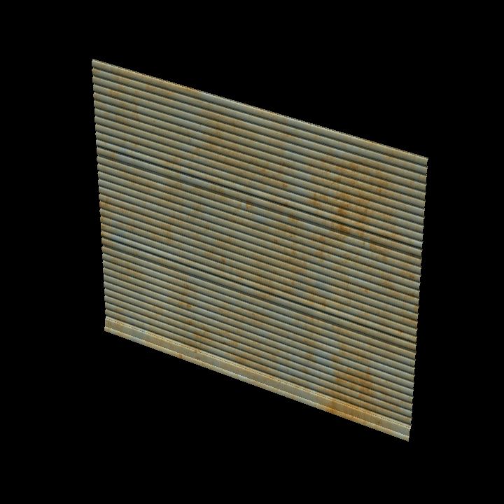 Corrugated wall 2x1 rusty #9