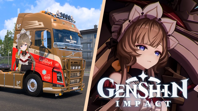 Volvo FH4 Sandrone - Genshin Impact Skin