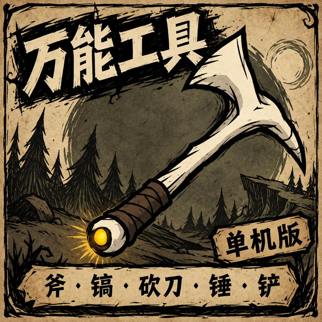 万能工具｜骨角五合一、提灯照明与永久强化（饥荒单机版）