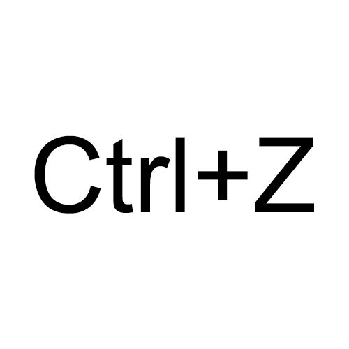 Ctrl+Z (Undo)