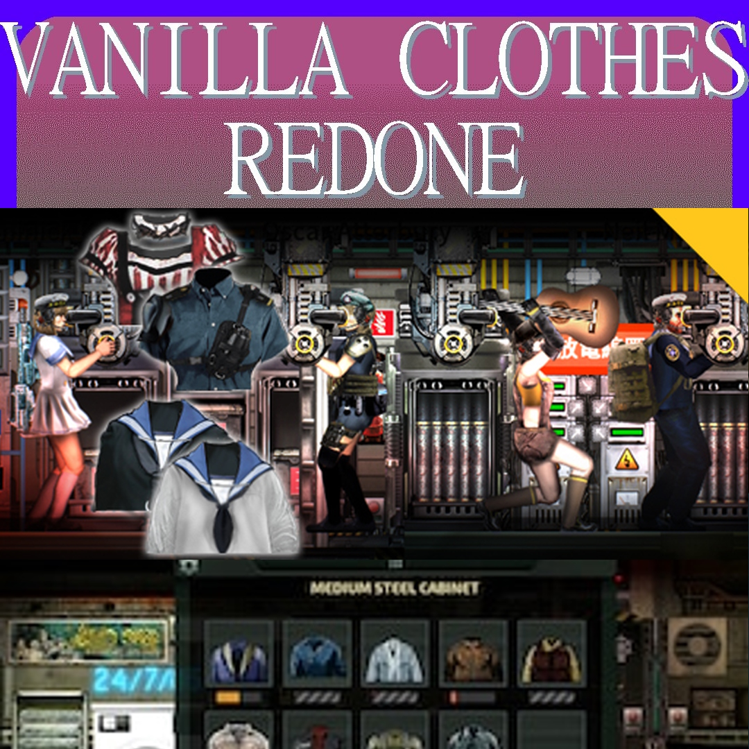 Vanilla Clothes Redone + PocketsForAll + Dresses