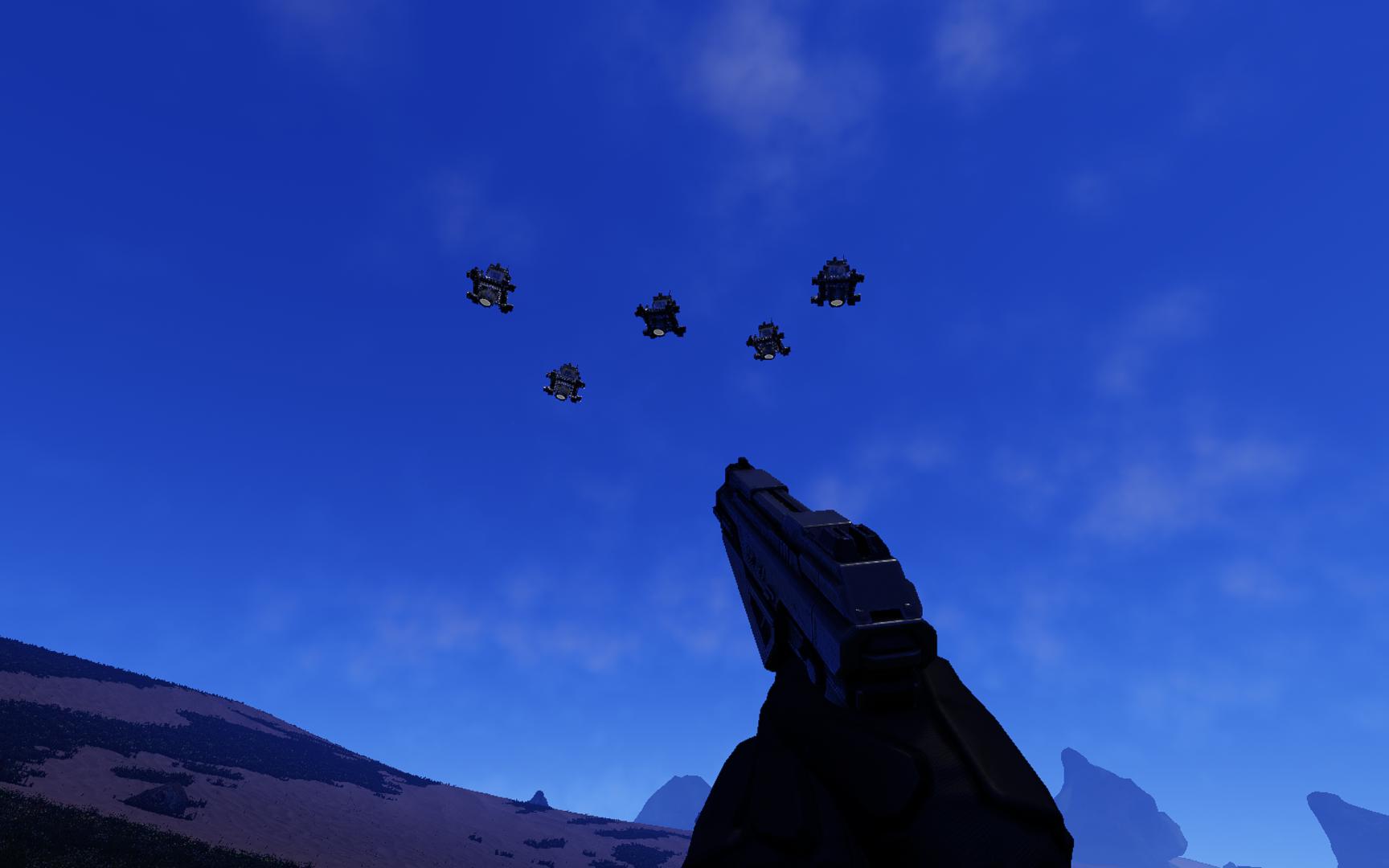 UFO Shooting skills