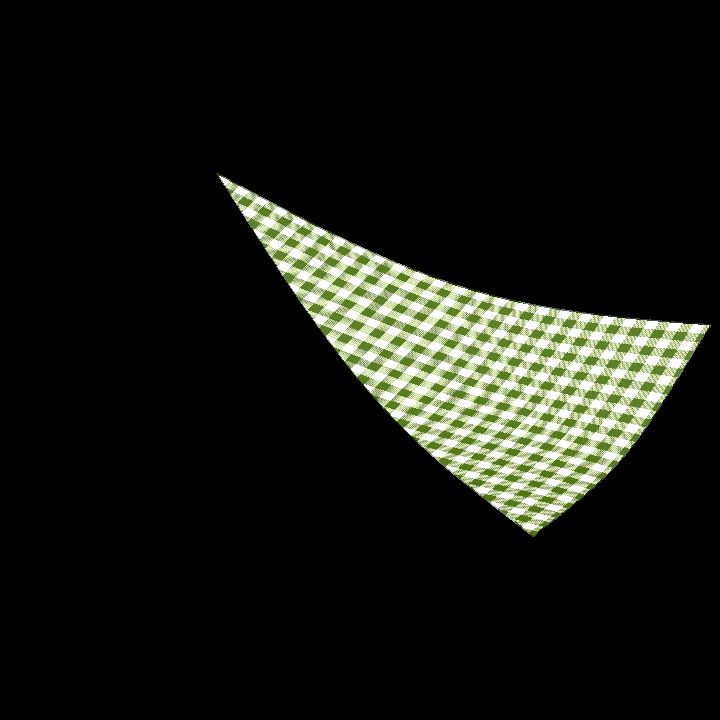 Tent cover triangle 3 - green