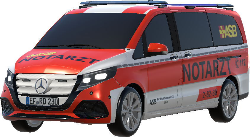 NEF (Notarzteinsatzfahrzeug Arbeiter Samariter Bund (ASB) KV Erfurt (Fiktiv)