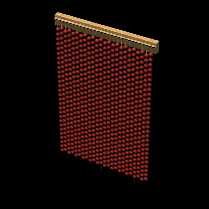 Beaded curtain