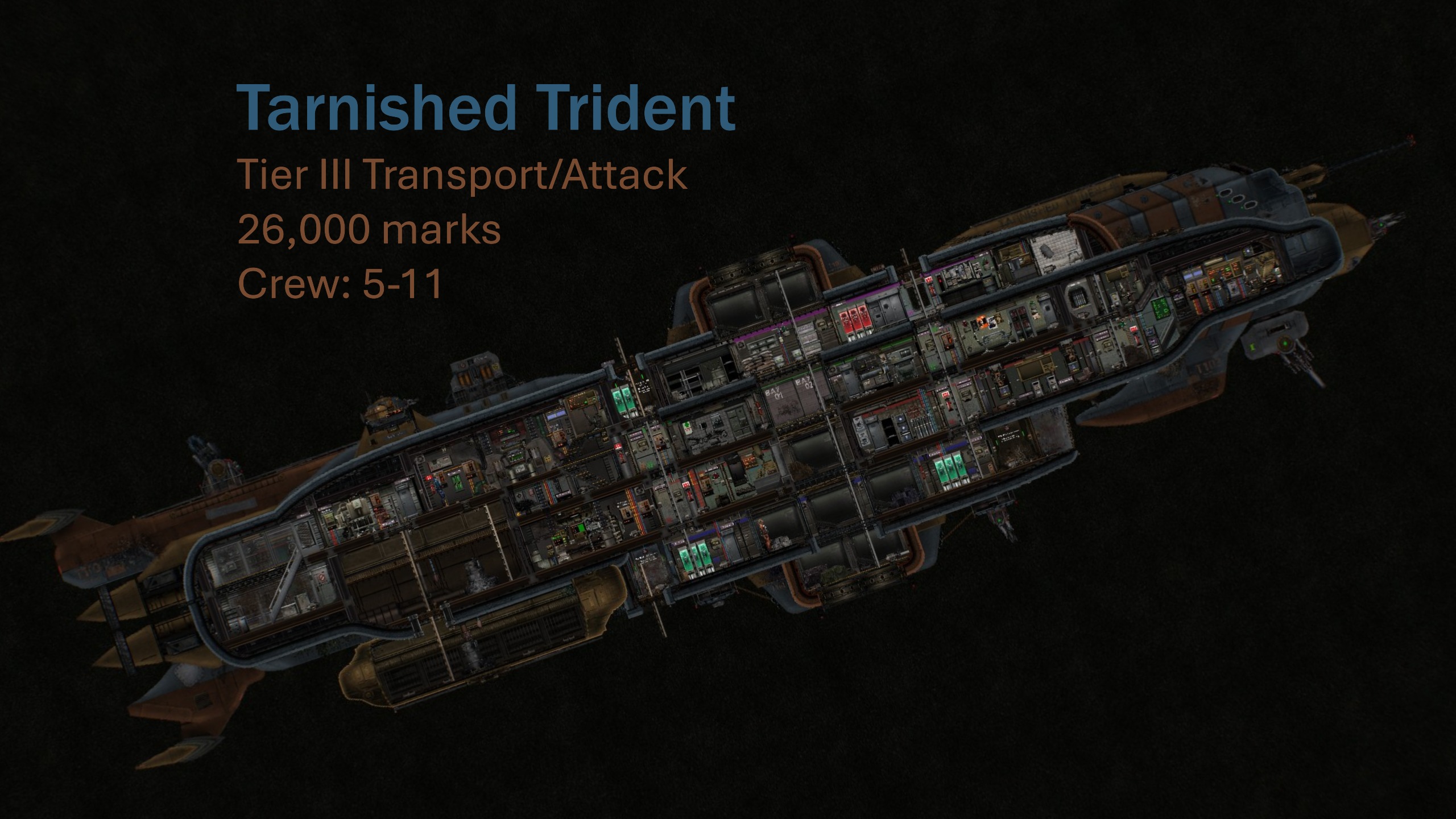 Tarnished Trident - Tier III Transport/Attack – Barotrauma Mod