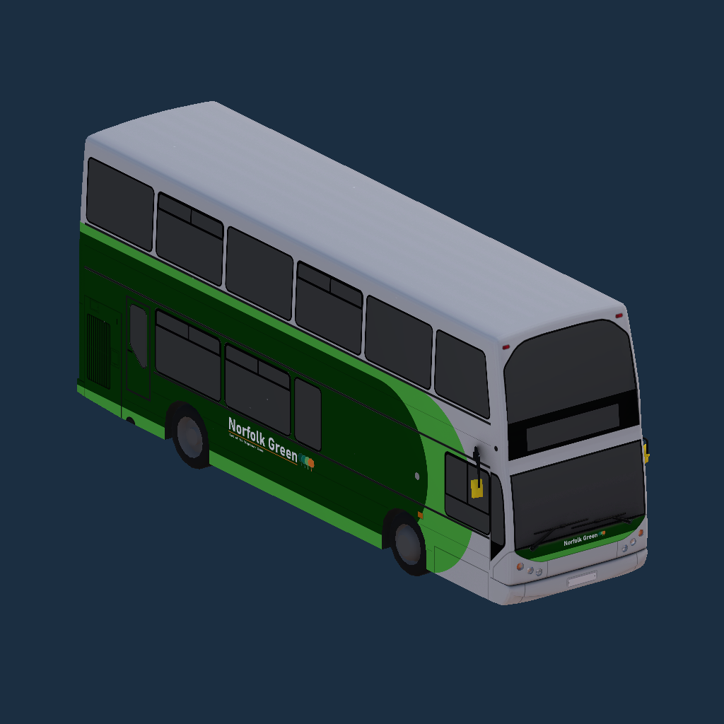 East Lancs Vyking Myllenium Norfolk Green Branded
