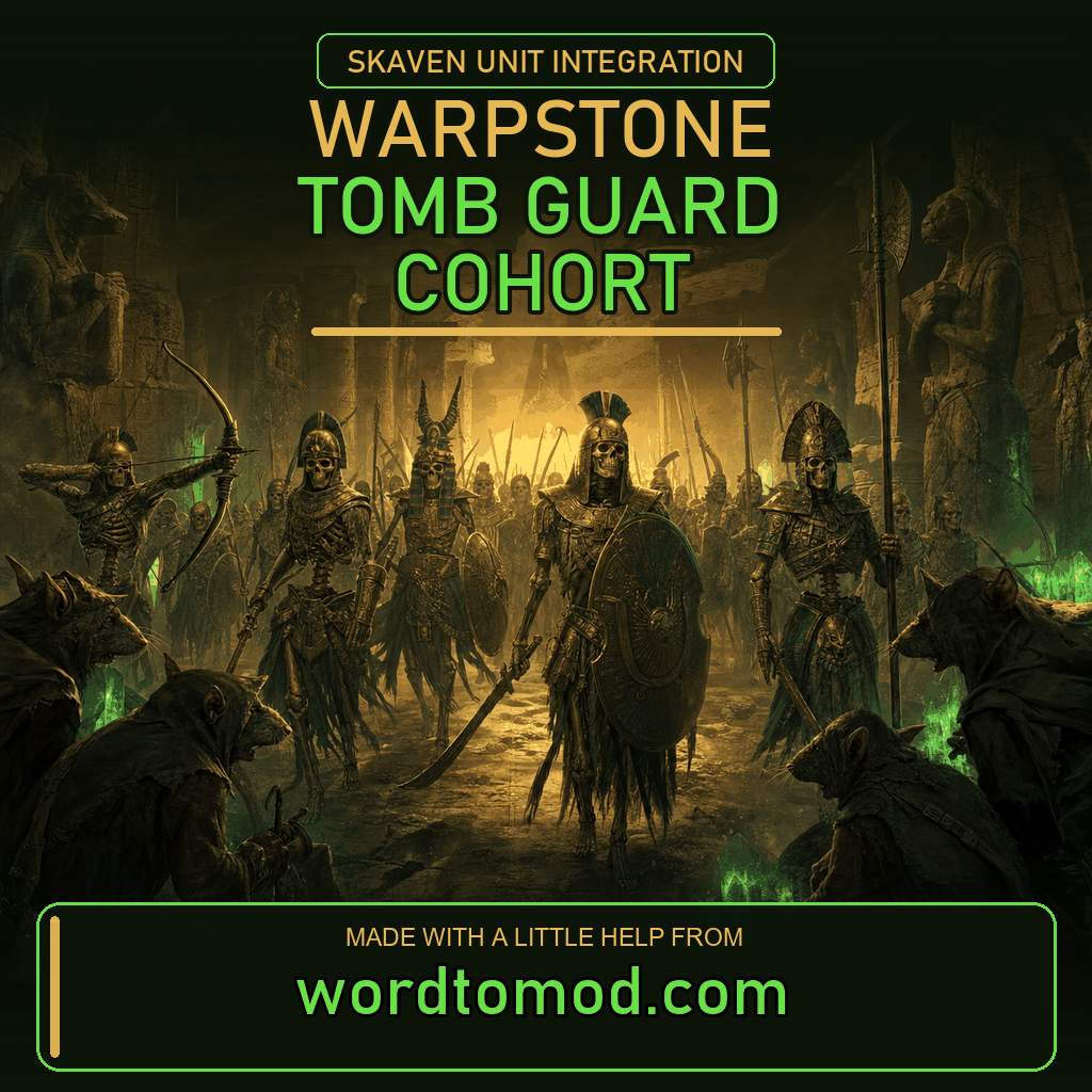 Warpstone Tomb Guard Cohort for Skaven