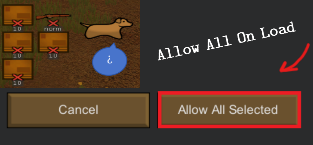 Allow All On Load mod preview for RimWorld