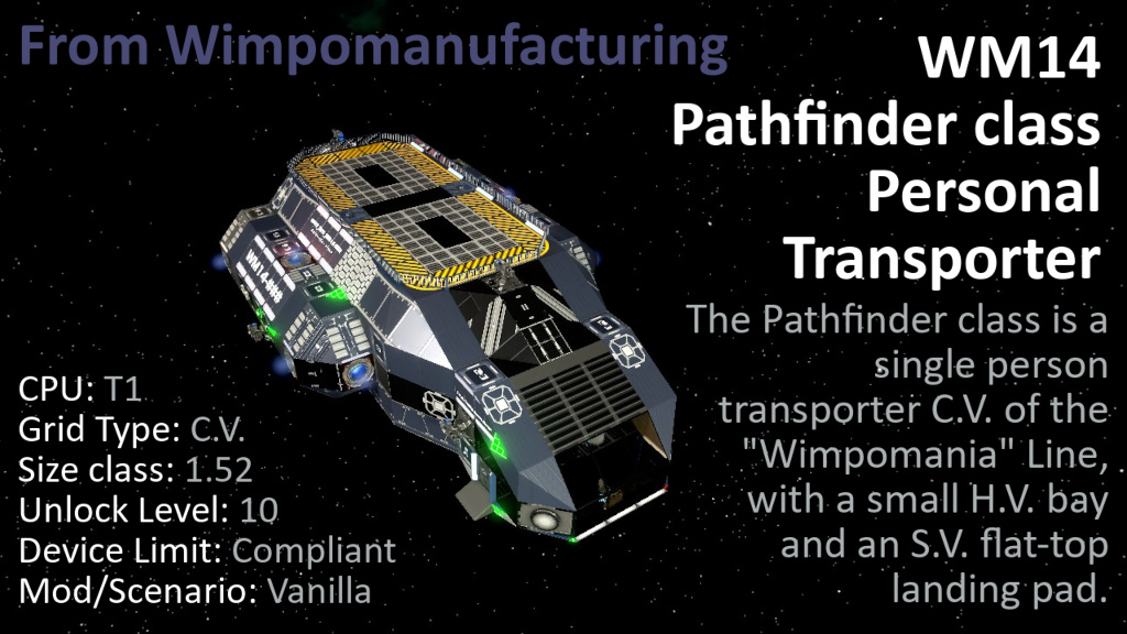 WM14 Pathfinder class Personal Transporter preview