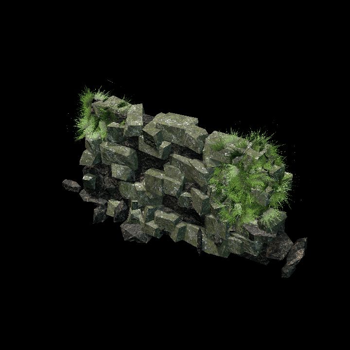 Jungle Ruins - Wall 3 A