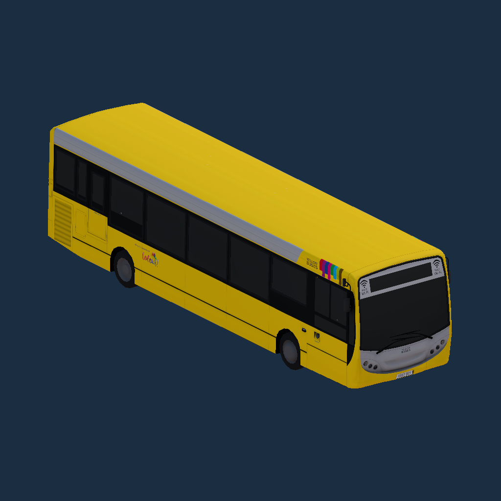 Enviro 200 10.9m - Yellow Buses Silver - Silver headlights