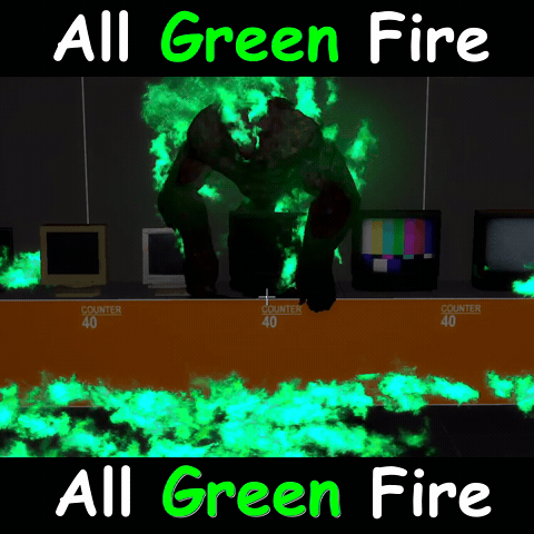 [FX][Fire] Cyan/Green Fire for All