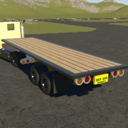 Low Brick Flatbed Trailer (1940s)