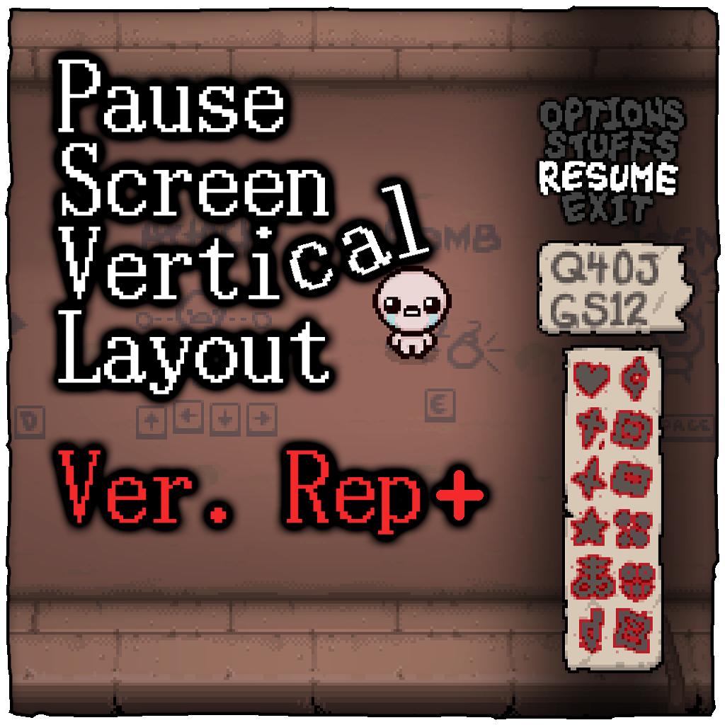 (Rep+) Pause screen vertical layout