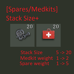 [Spares/Medkits] Stack Size+ preview