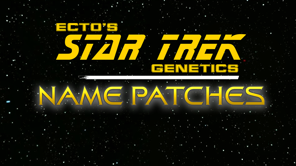 Ecto's Star Trek Genetics Name Patch