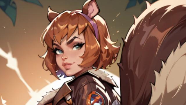 R-18 Squirrel Girl (Marvel Rivals)  animated Glow Adrenaline 8