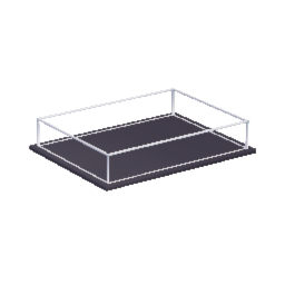 Open Book Glass Display Case