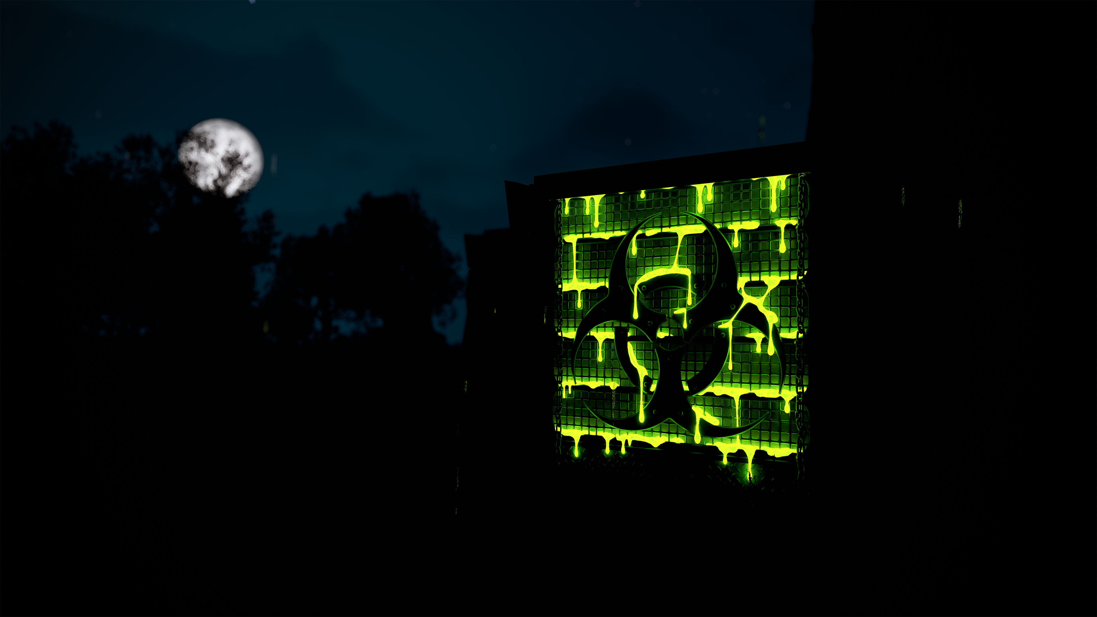 Biohazard Bunker Garage Door