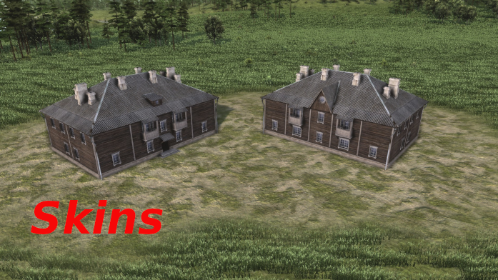 Wooden residental building 1-241-115 - Skins
