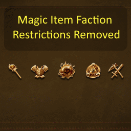 Magic Item Faction Restrictions Removed
