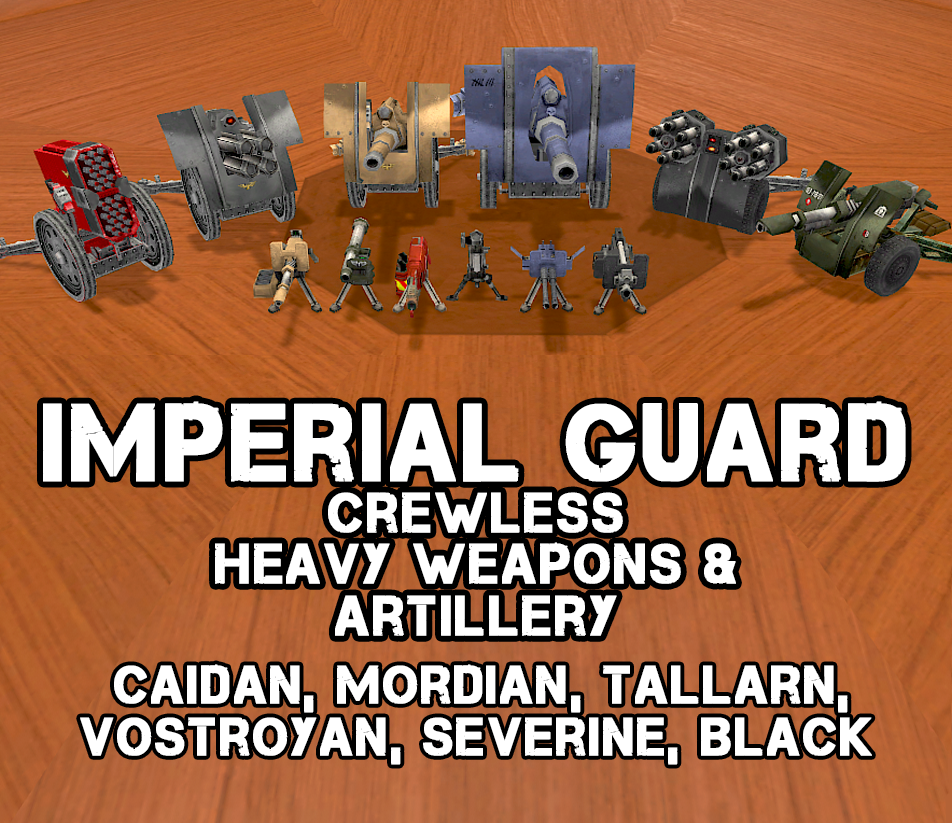 Imperial Guard — Heavy Weapons and Artillery without crew preview