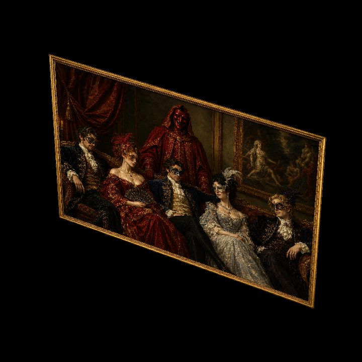 Painting, Masquerade 3 {2D}