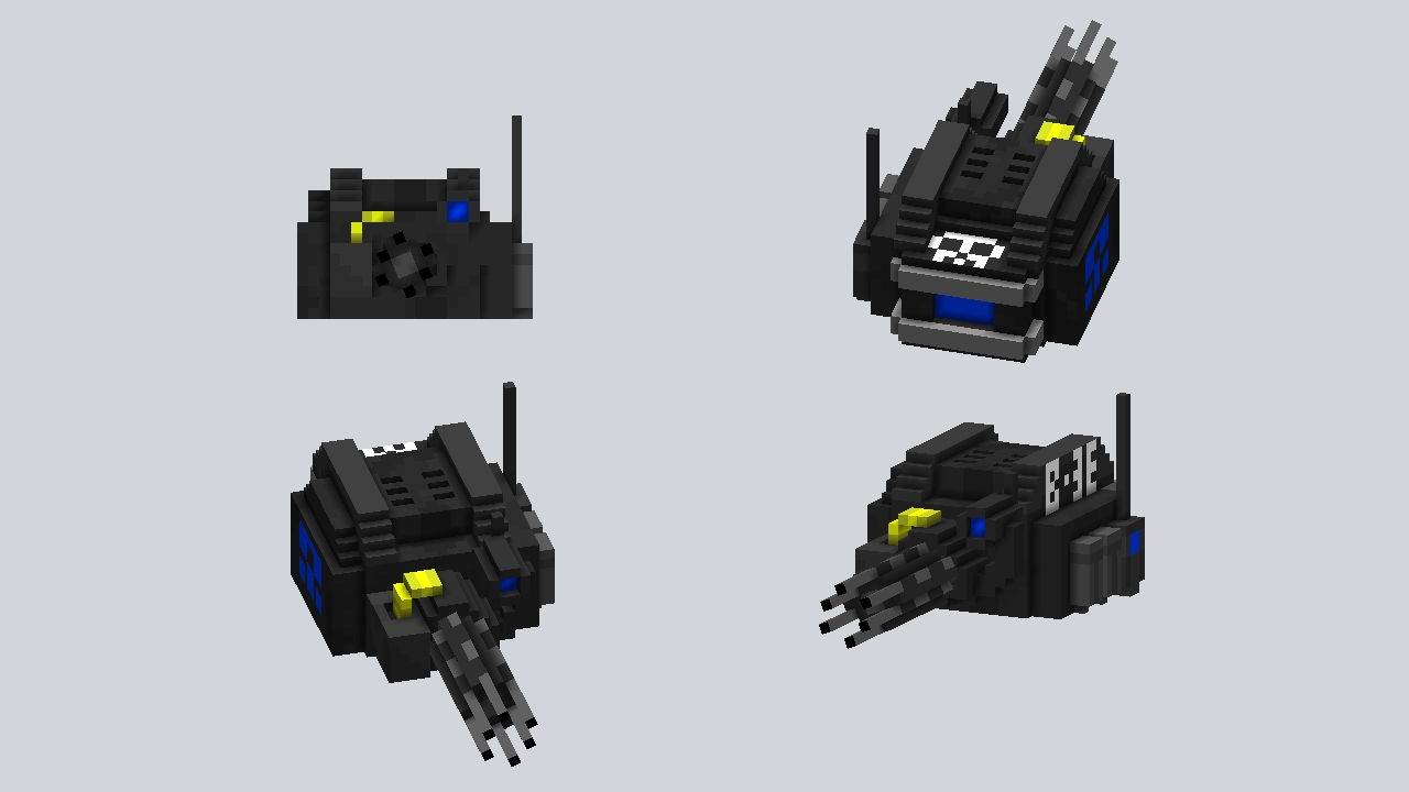 Slim Turret B-3E Blu