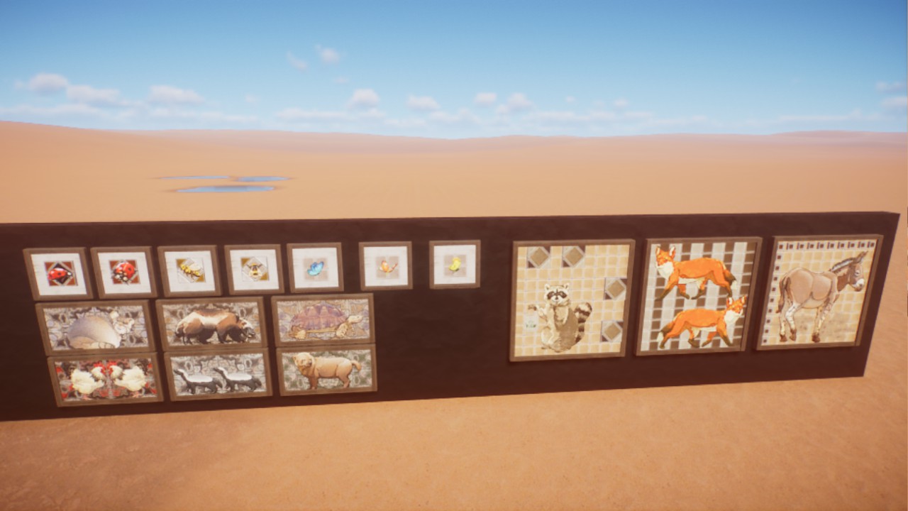 Ceramic tile animal pictures