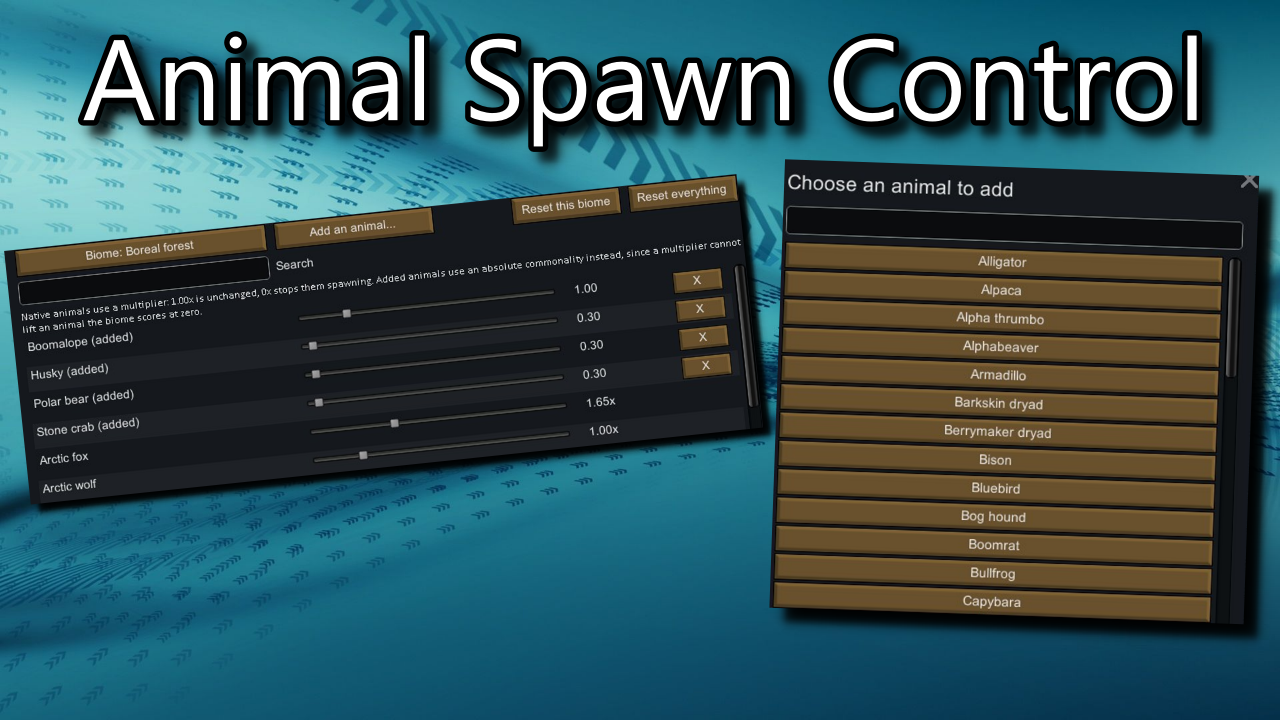 Animal Spawn Control